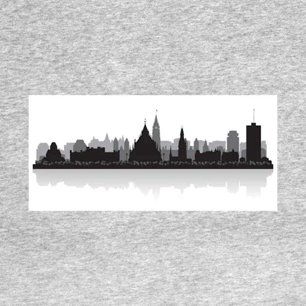 Ottawa Black/White City Scape by Blik's Store